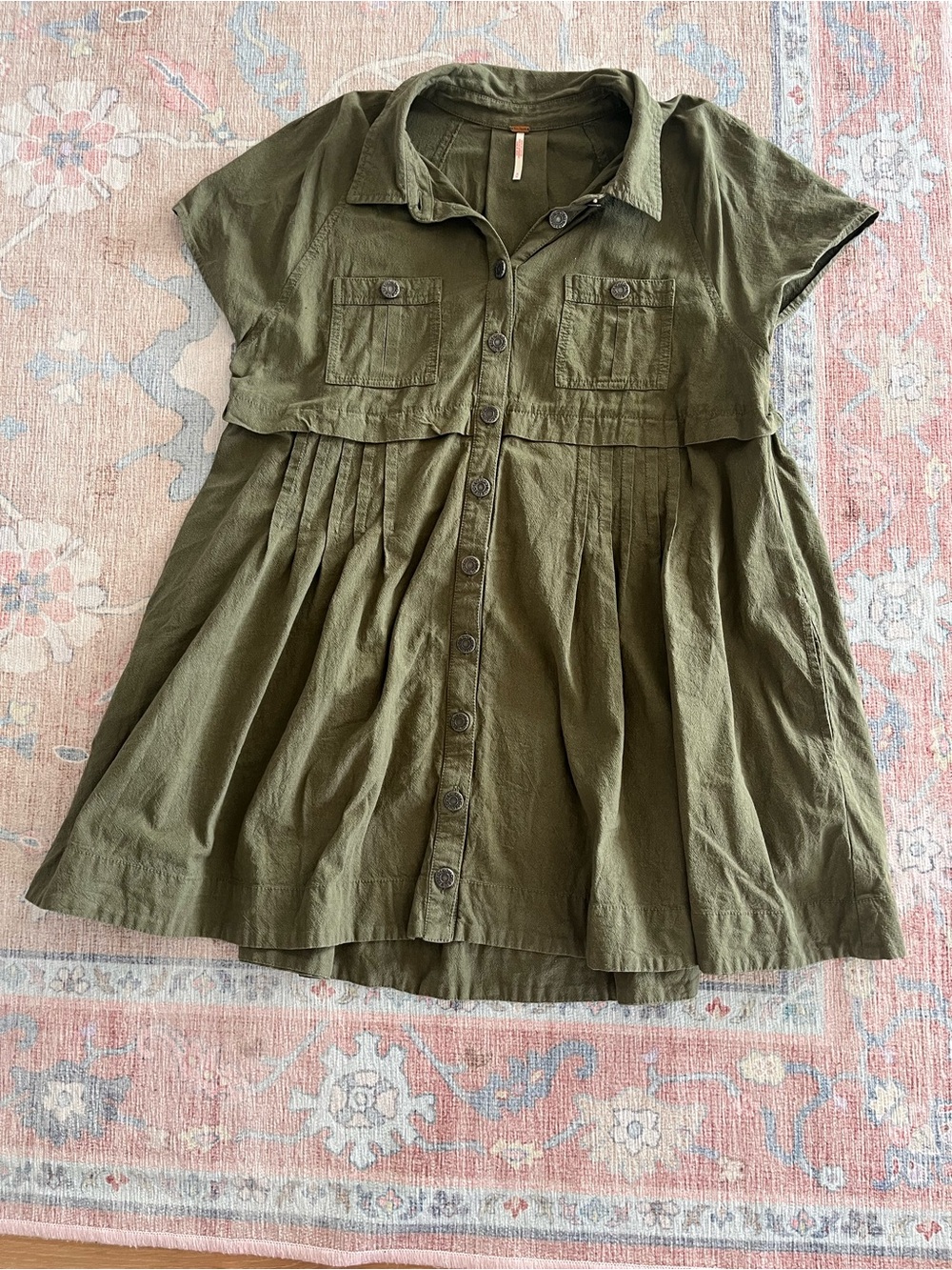 Free People Ronnie dress in army green